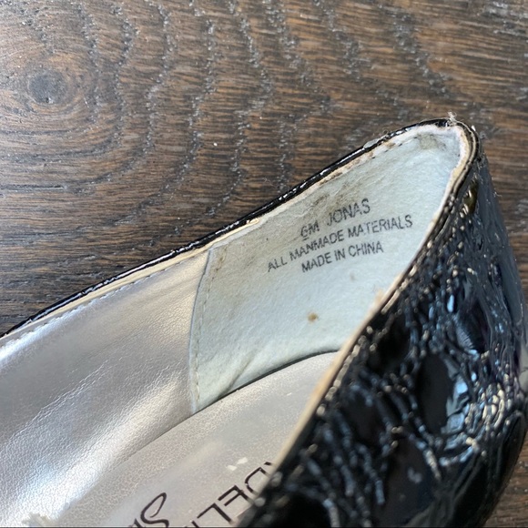 Madeline Stuart Size 6 Black Open Toed 4 Inch High Heels - Picture 10 of 13